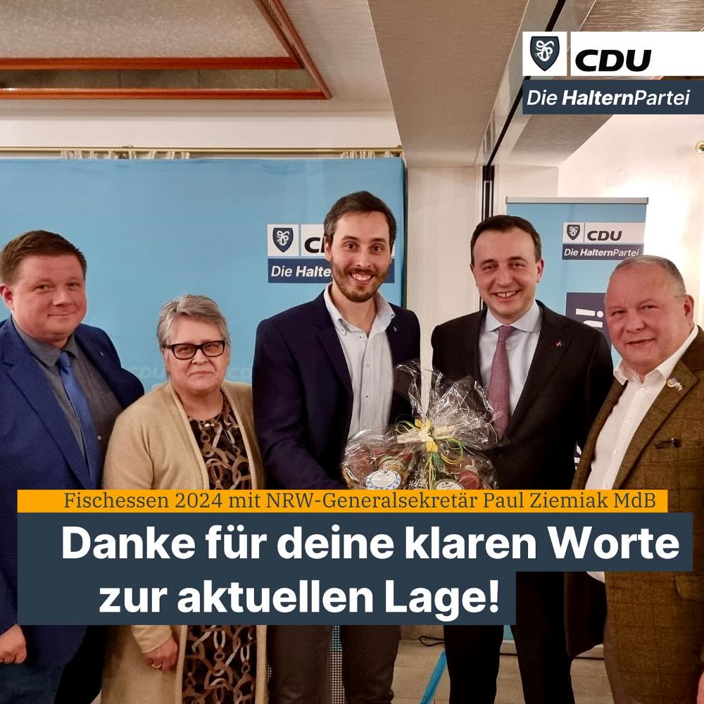 Fischessen mit NRW-Generalsekretär Paul Ziemiak MdB in Haltern am See