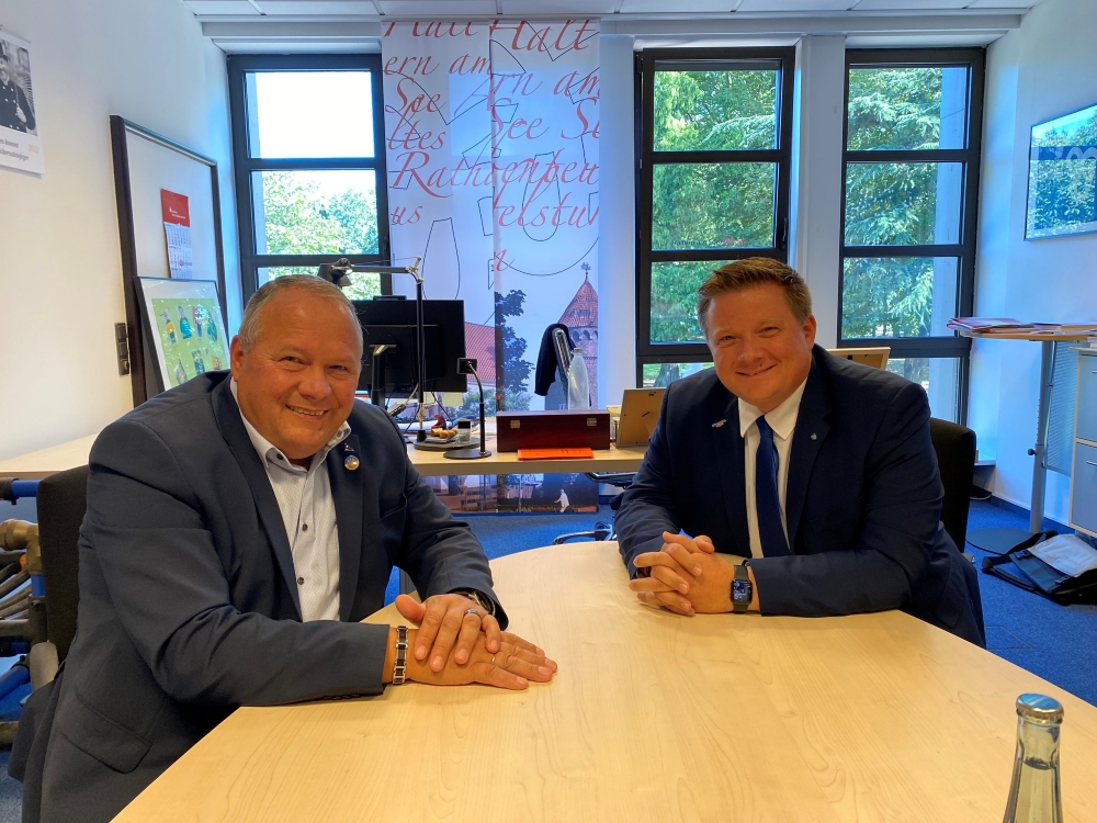 Besuch beim Bürgermeister der Stadt Haltern - Andreas Stegemann