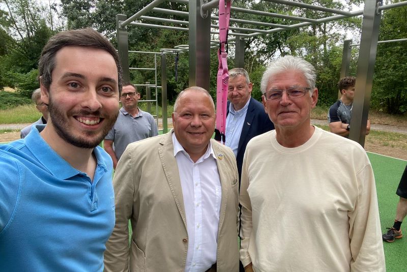 Einweihung Calisthenics-Anlage im Westuferpark in haltern 